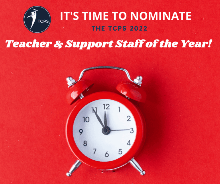 Nominate Teacher & Support Staff of the Year