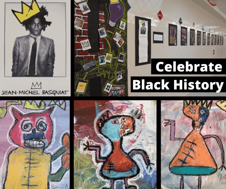 Middle School Art Basquiat Inspired Portraits