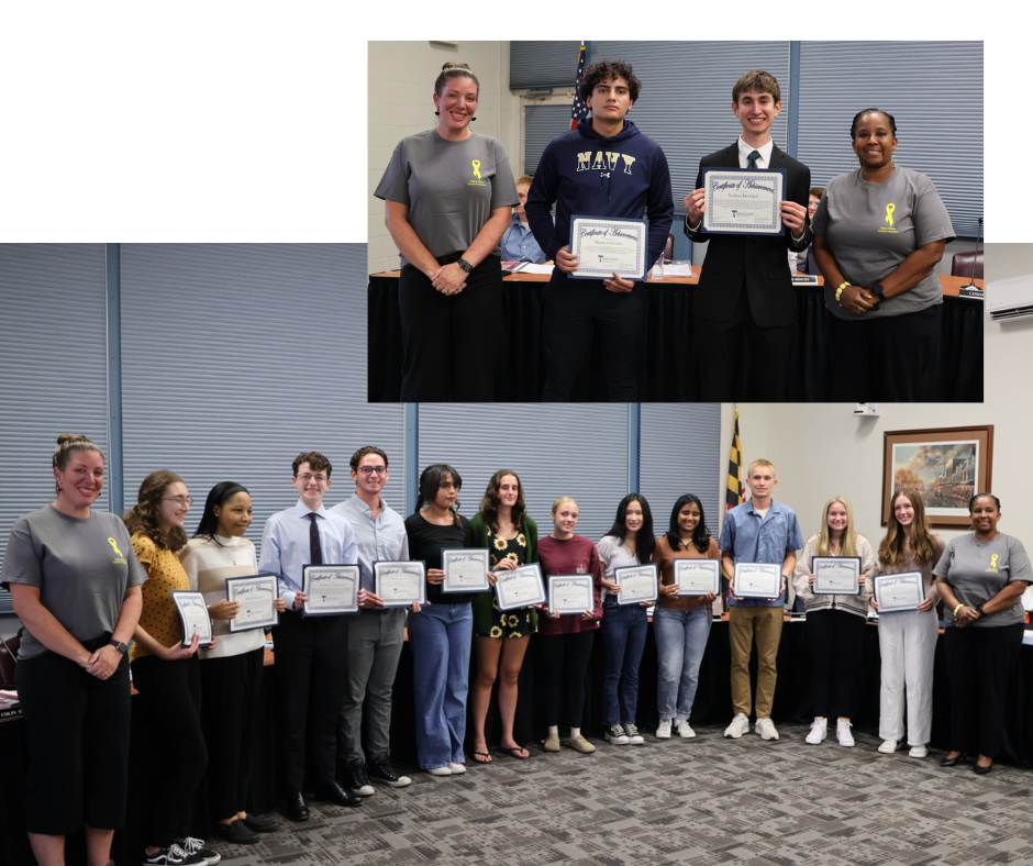 TCPS AP Scholars recognized at the September 2023 BOE Meeting.