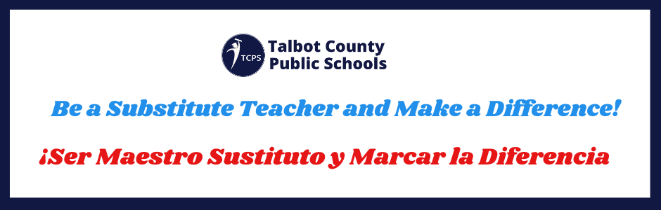 Become a substitute teacher graphic-english and spanish